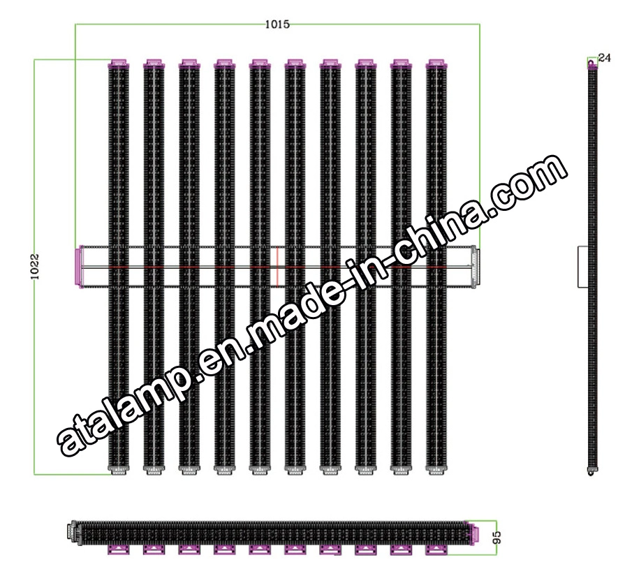 24V/110V/120V/100-277V DC/AC LED Plant Garden Indoor Greenhouse Hydroponic Grow Light for Plants Cultivation