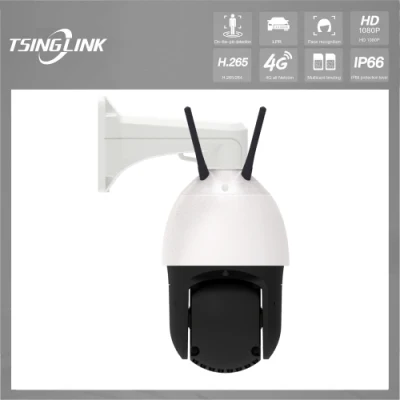30-кратный зум Starlight CCTV 4G Беспроводная высокоскоростная купольная камера PTZ видеонаблюдения